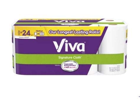 Cloth Paper Towels 8 Triple Rolls R390037