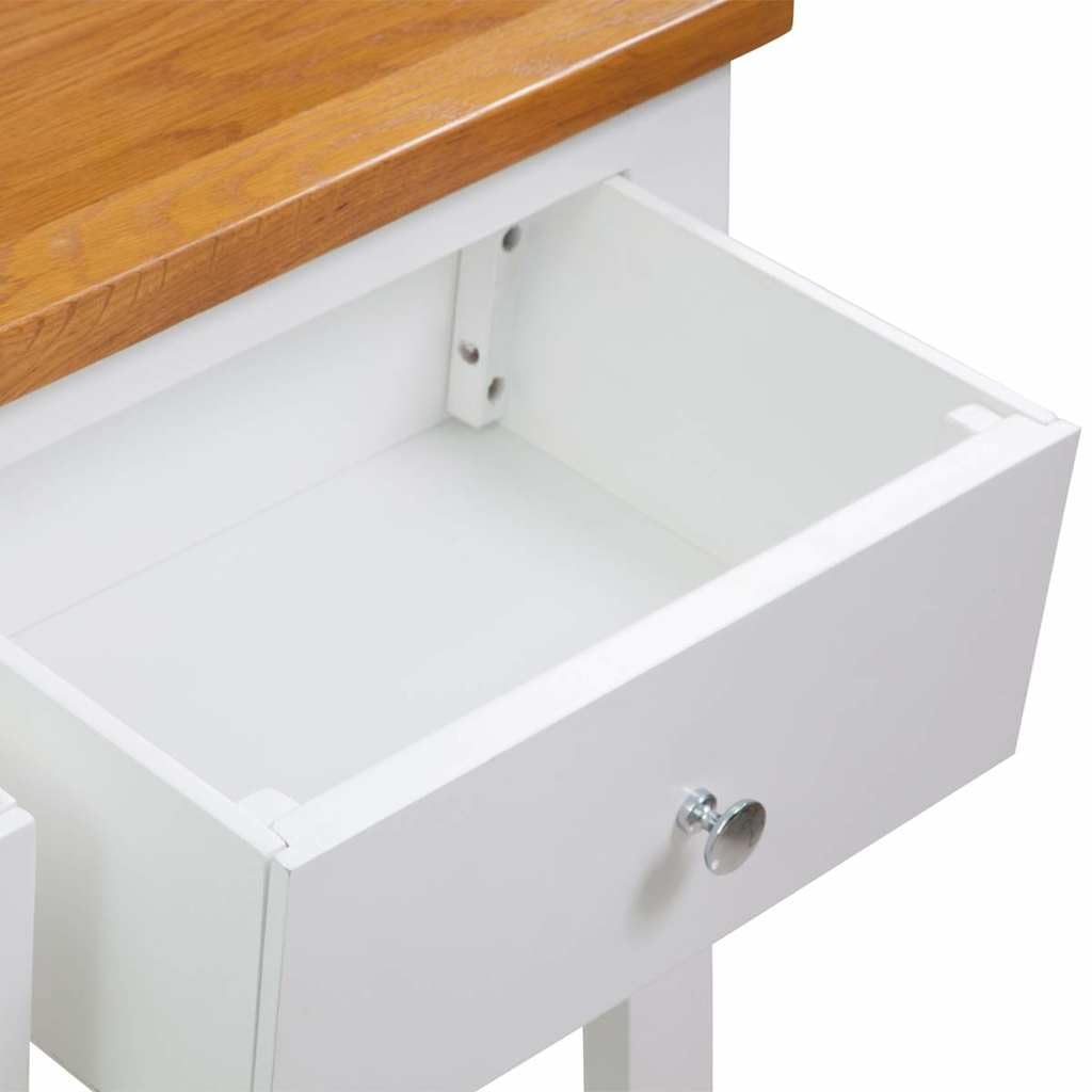 32.7 Inch Solid Oak Wood Console Table H57721