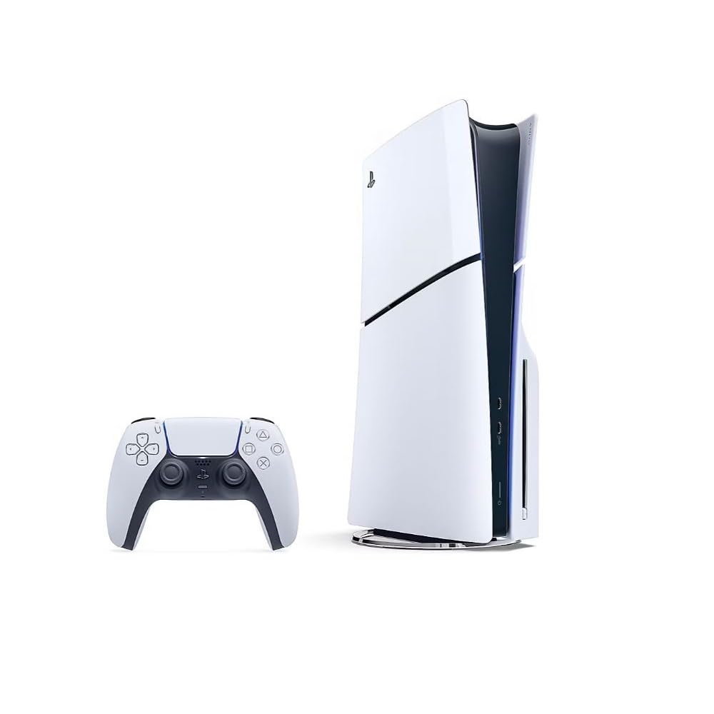 Playstation 5 Slim Disc 1TB Console Bundle with Controllers and Charging Station N4628