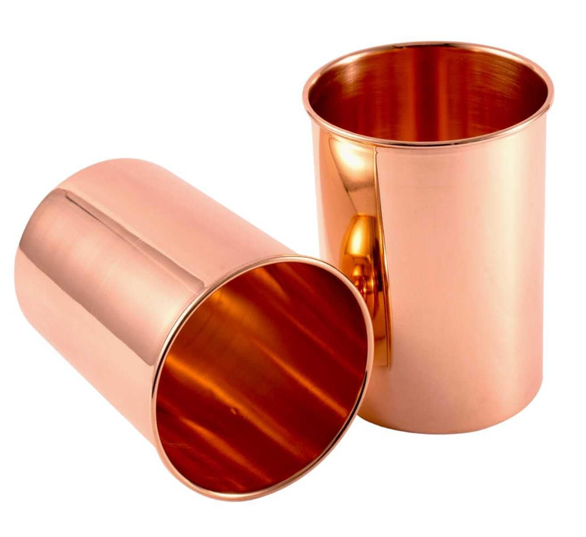 Copper Drinking Cups Set of 2, 350ml Unlined Uncoated K170278