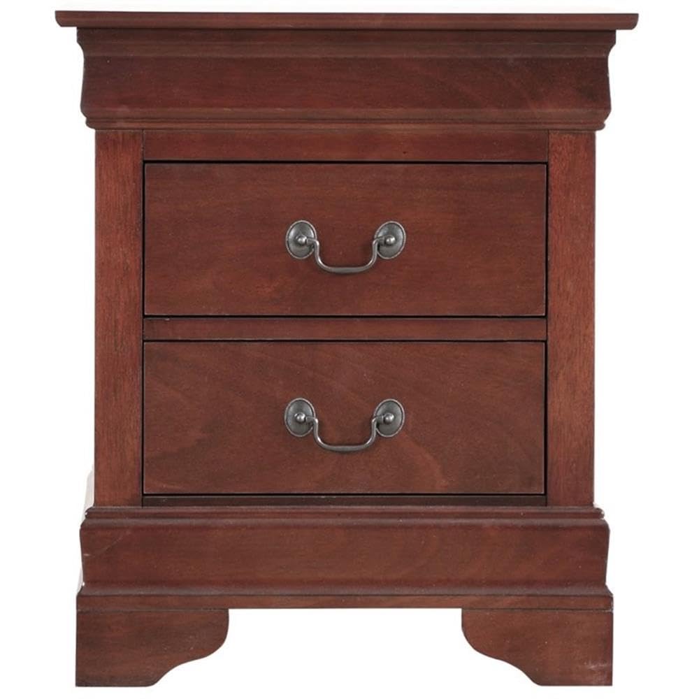 Cherry 2 Drawer Nightstand T6414