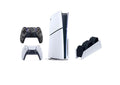 Playstation 5 Slim Disc 1TB Console Bundle with Controllers and Charging Station N4628