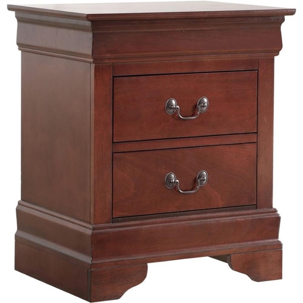 Cherry 2 Drawer Nightstand T6414