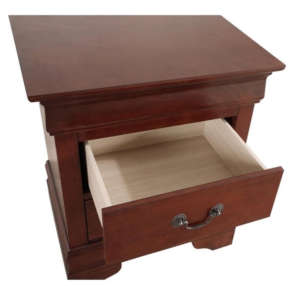 Cherry 2 Drawer Nightstand T6414