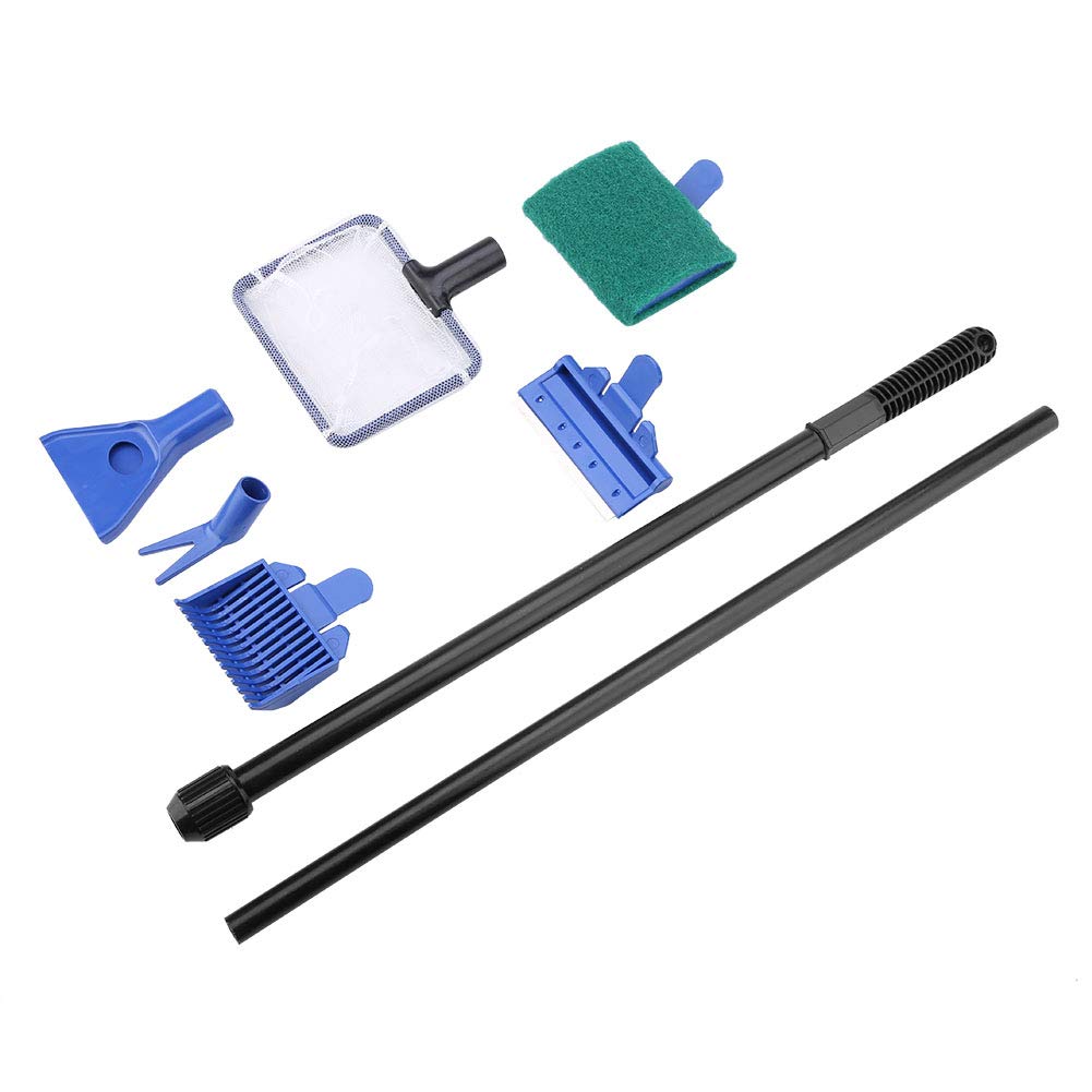 5 in 1 Retractable Aquarium Cleaning Kit with Stainless Steel Scraper N687
