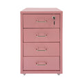 4 Drawer Rolling File Cabinet with Lock A8083