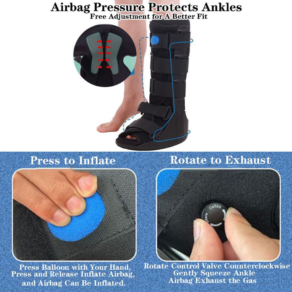 Air Cam Walker Leg Brace Support Walking Boot L472314
