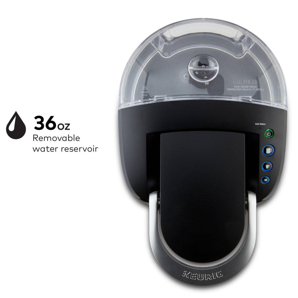 Black Single-Serve Coffee Maker with 3 Brew Sizes D327788