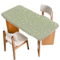 Cream Speckle Fitted Rectangle Tablecloth 32" x 72" A472