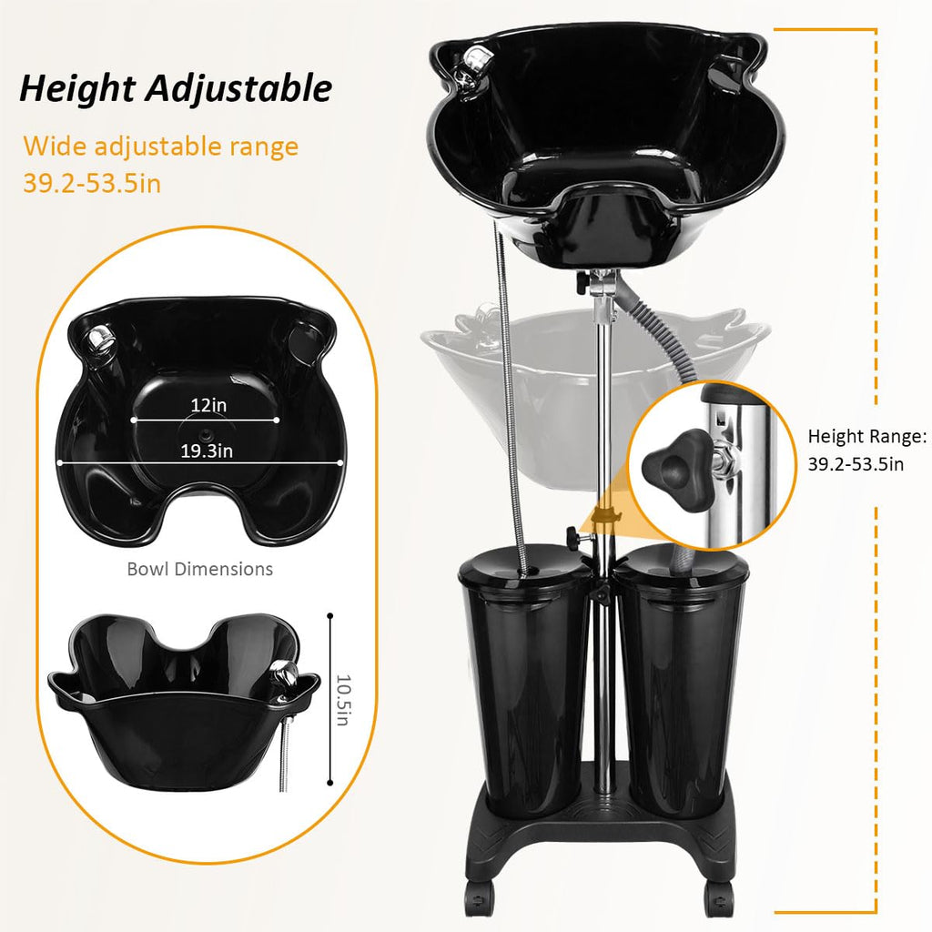 Portable Shampoo Bowl with Electric Pump O652952