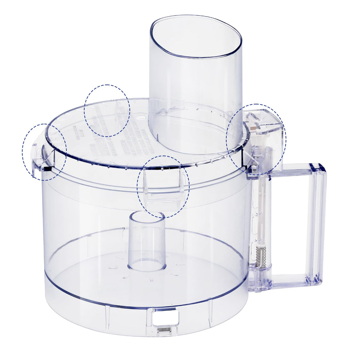 7-cup Food Processor Work Bowl with 4 Locking Tabs Z357274