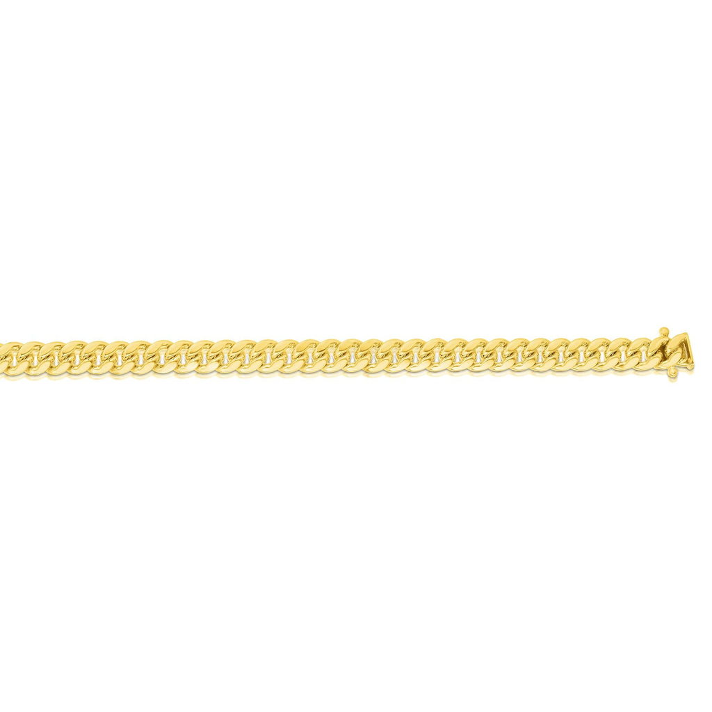 10k Yellow Gold 7mm Miami Cuban Link Chain Necklace P685002