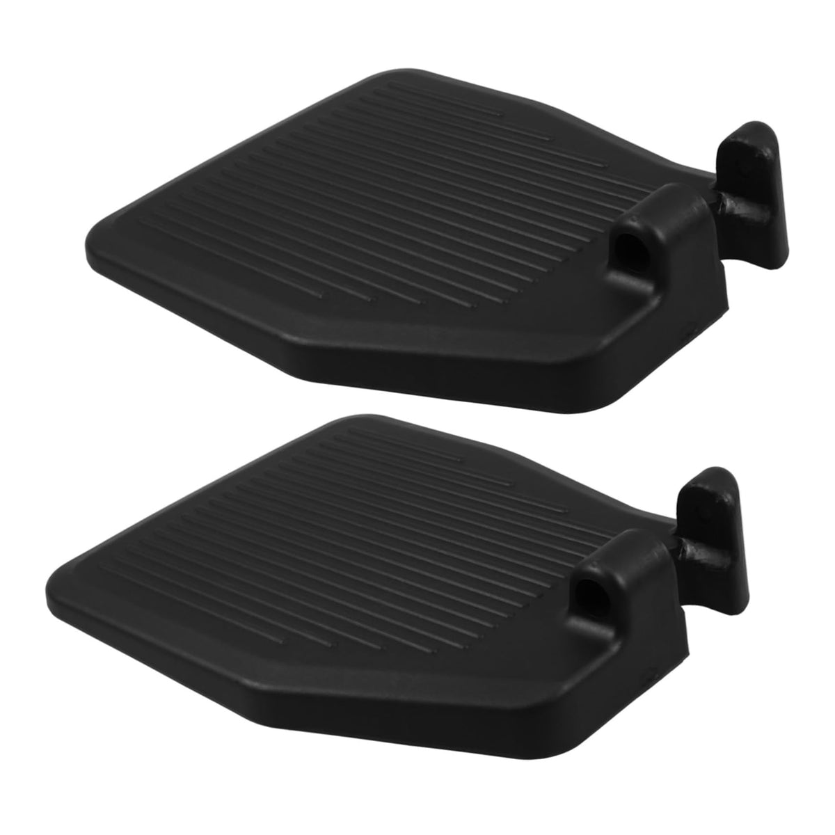 Black Wheelchair Foot Rest 1 Pair Replacement Footplates J865454