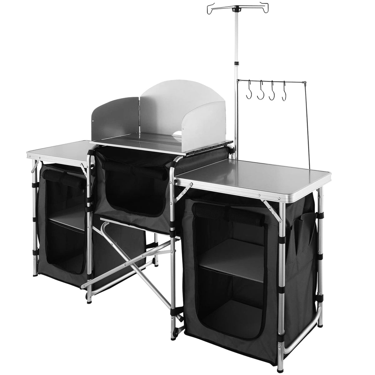 Folding Aluminum Camping Kitchen Table with Storage Bag G1554