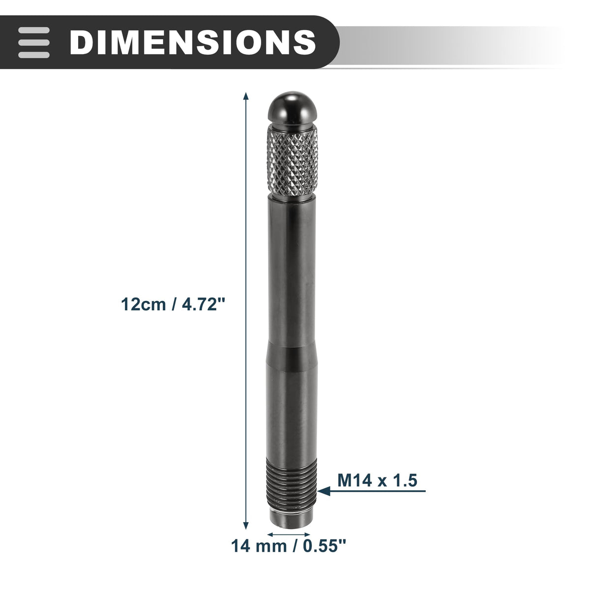 Stainless Steel Wheel Hangers Alignment Pin Tire Studs Tool, 2 Pcs M8350