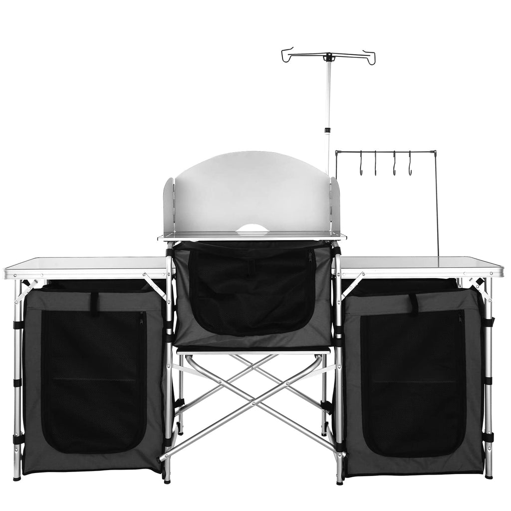 Folding Aluminum Camping Kitchen Table with Storage Bag G1554