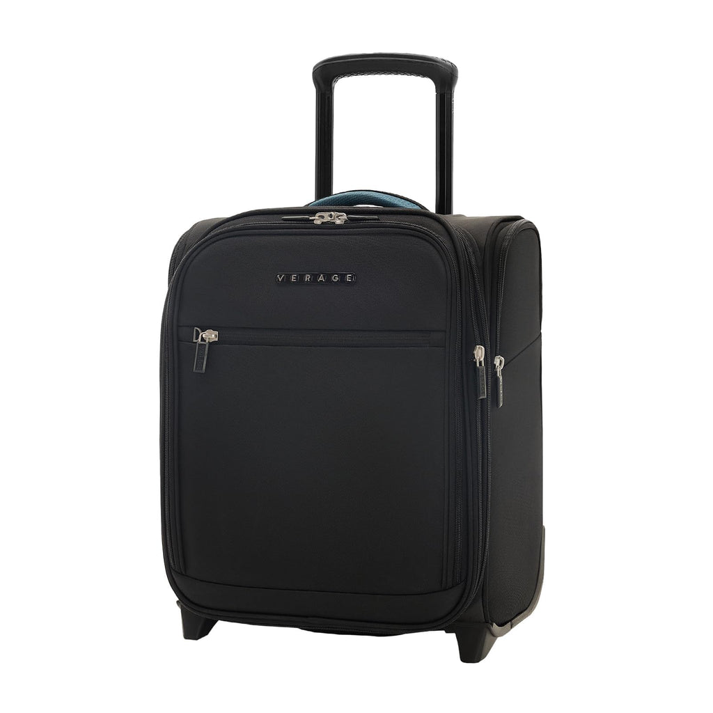 16-Inch Black Underseat Carry On Luggage with Wheels H430152