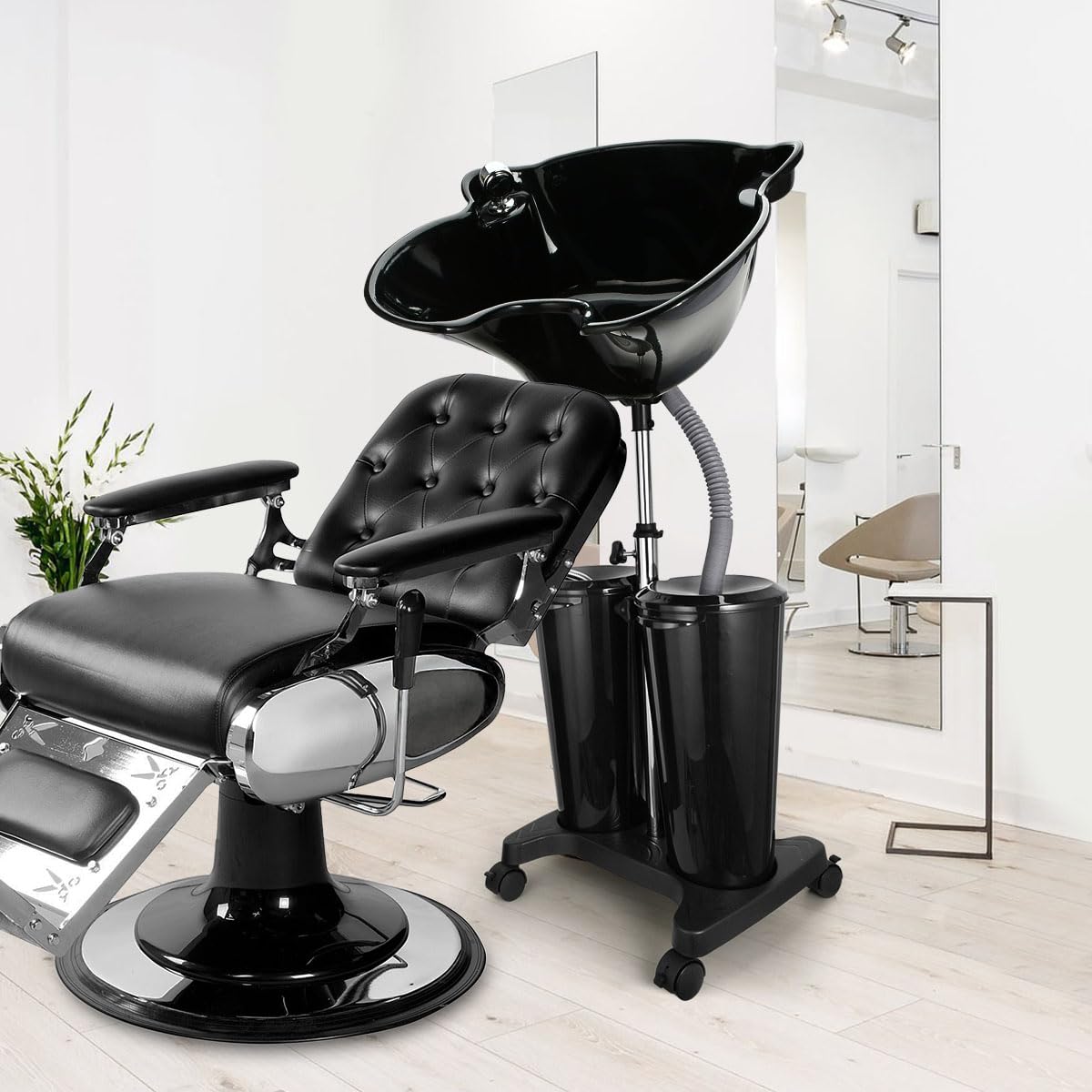 Portable Shampoo Bowl with Electric Pump O652952