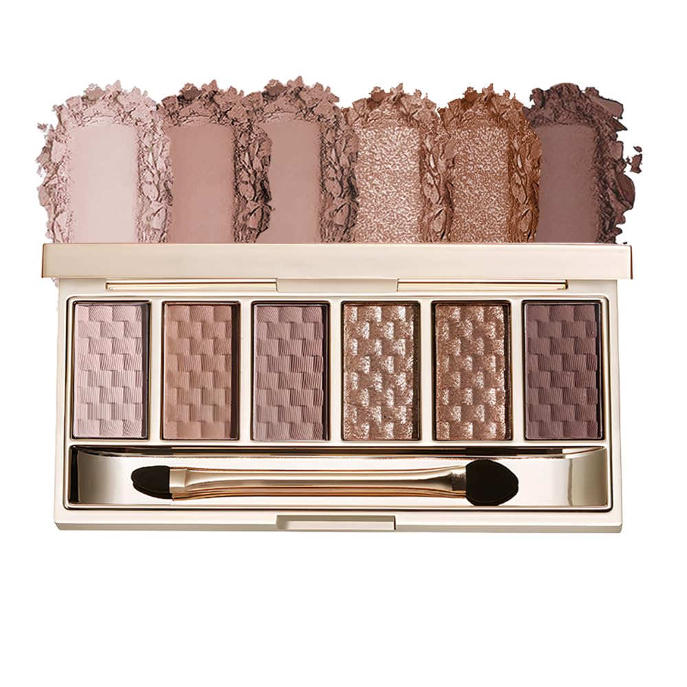 Nude Brown 6 Shade Matte & Shimmer Eyeshadow Palette V407