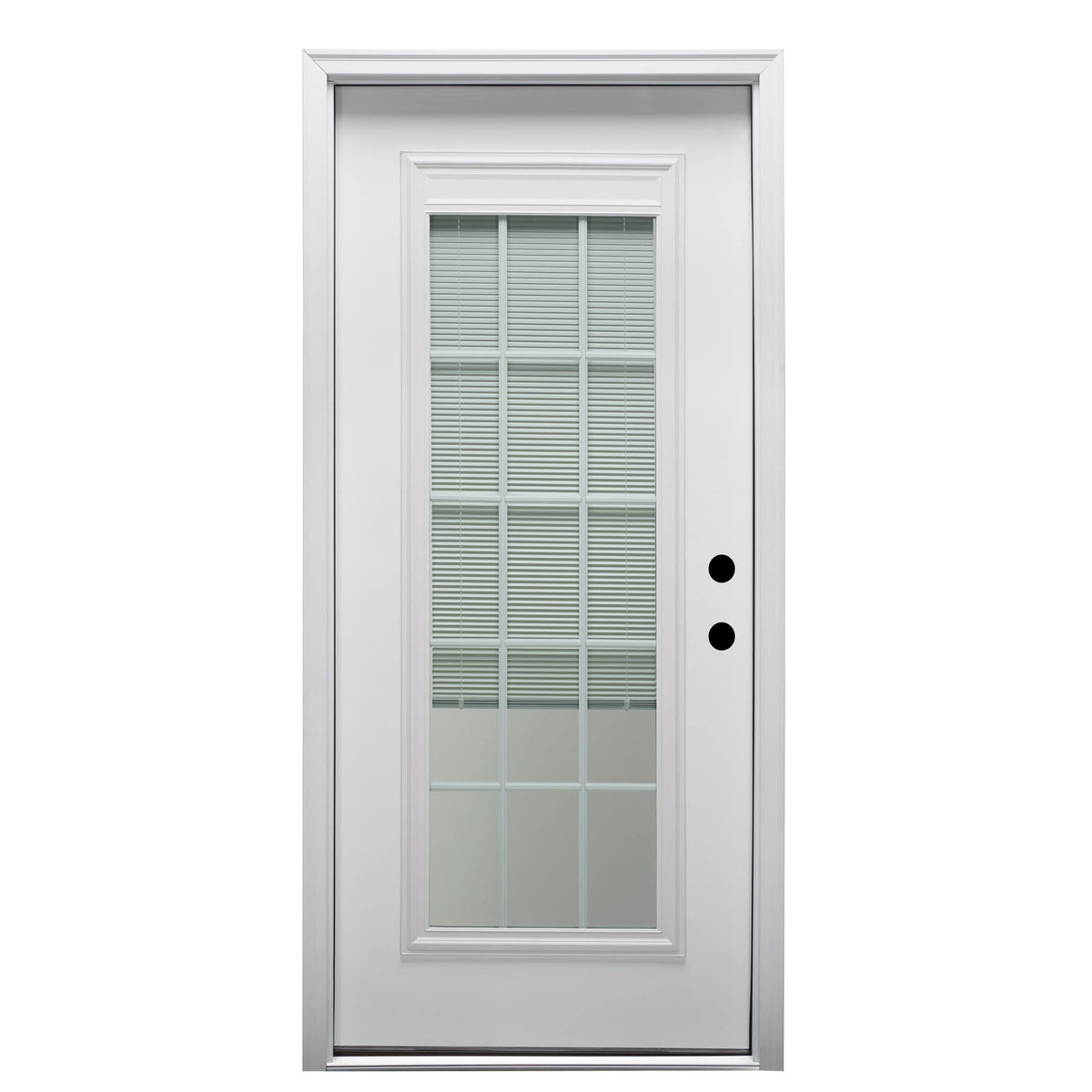 Primed Steel Prehung Door with Clear Low-E Glass 36" x 80" Z984