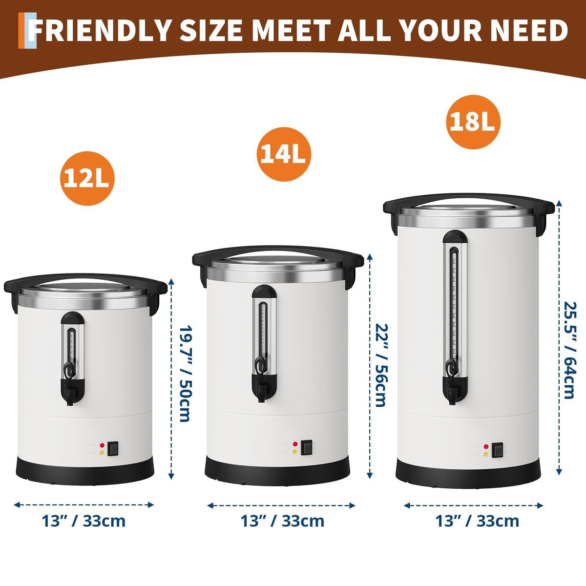 80-Cup Stainless Steel Commercial Coffee Urn A810