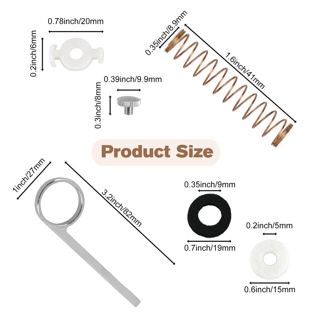 Trumpet Finger Button Repair Kit U654106