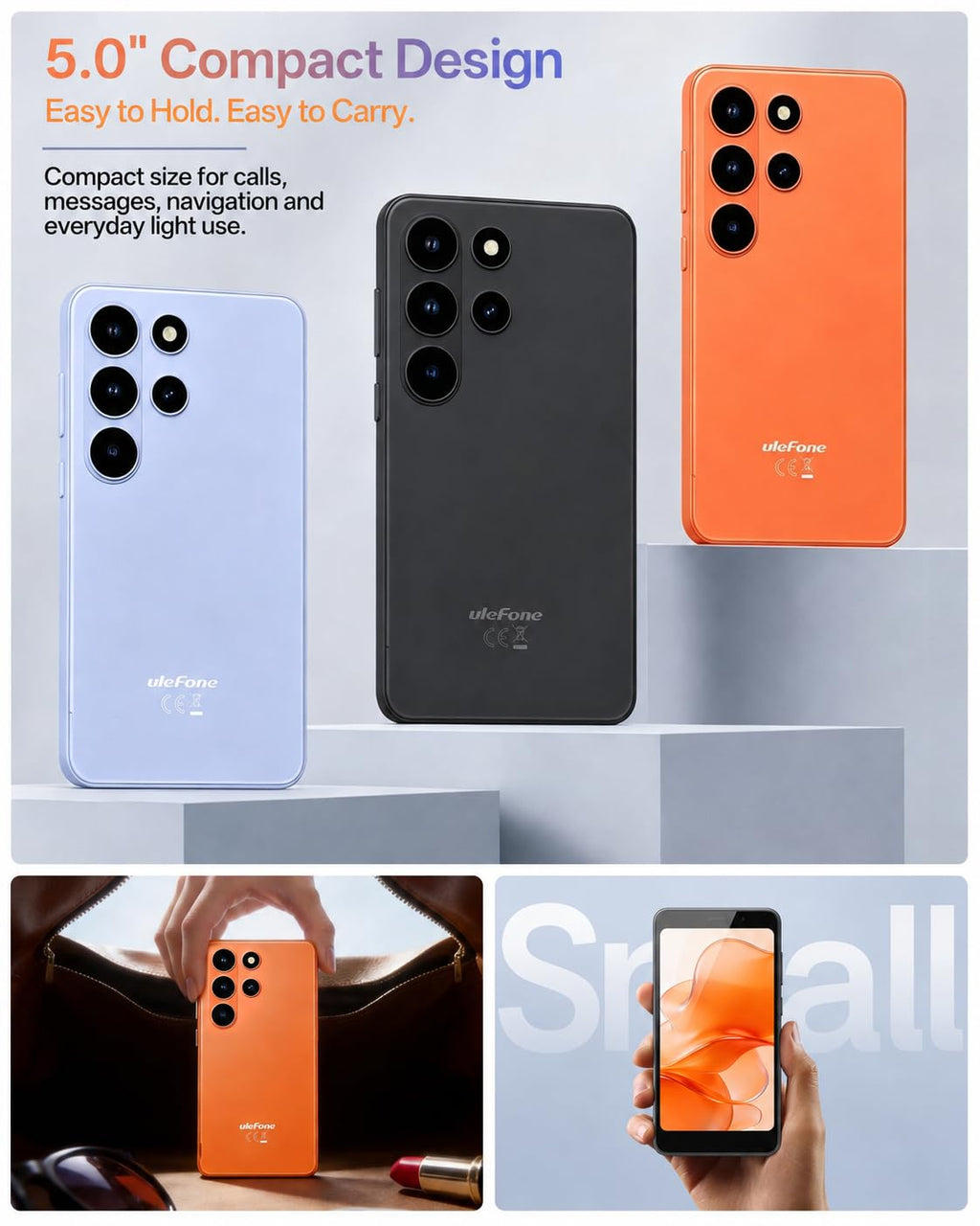 Unlocked 5" Compact 4G Smartphone U13322