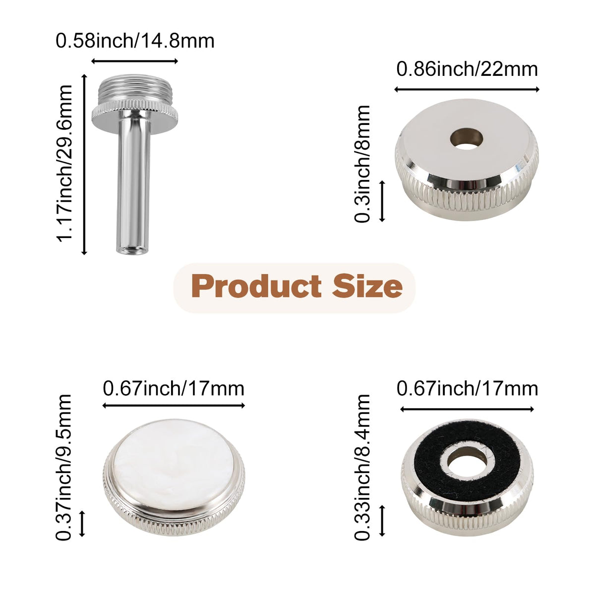 Trumpet Finger Button Repair Kit U654106