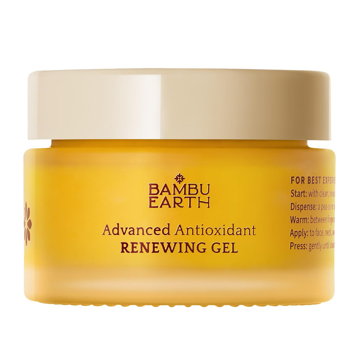 Antioxidant Renewing Gel Face Moisturizer with Bakuchiol Vitamin C Ester & Prickly Pear 1 oz D797