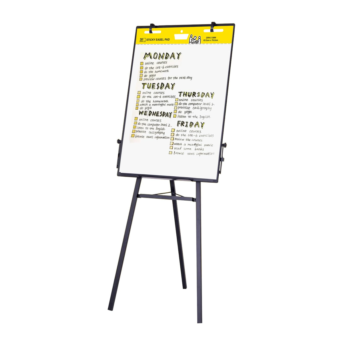 Sticky Easel Pad, 25 x 30 Inches, 30 Sheets/Pad, 2 Pads Z90439