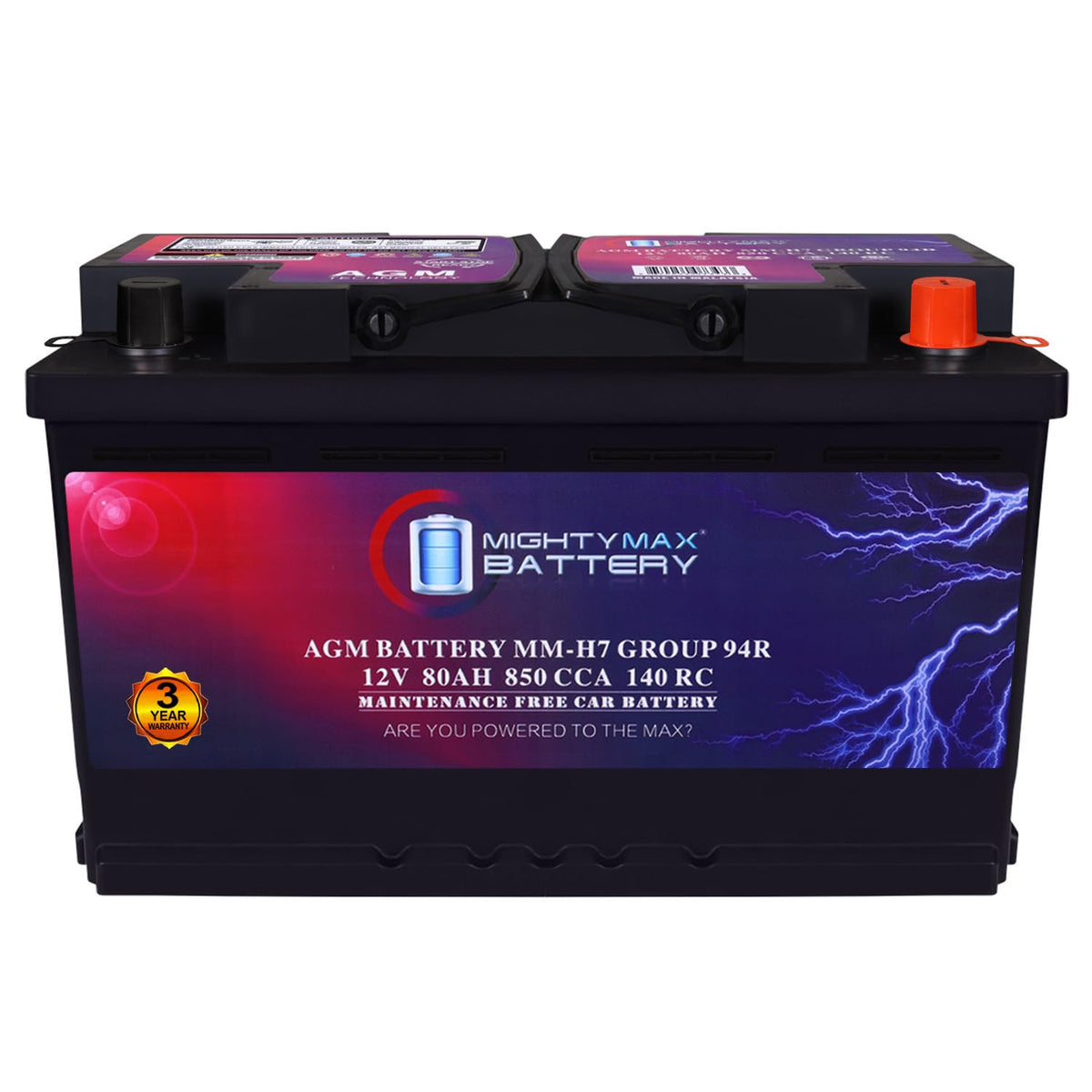 12V 80AH 850 CCA Replacement Battery V6984