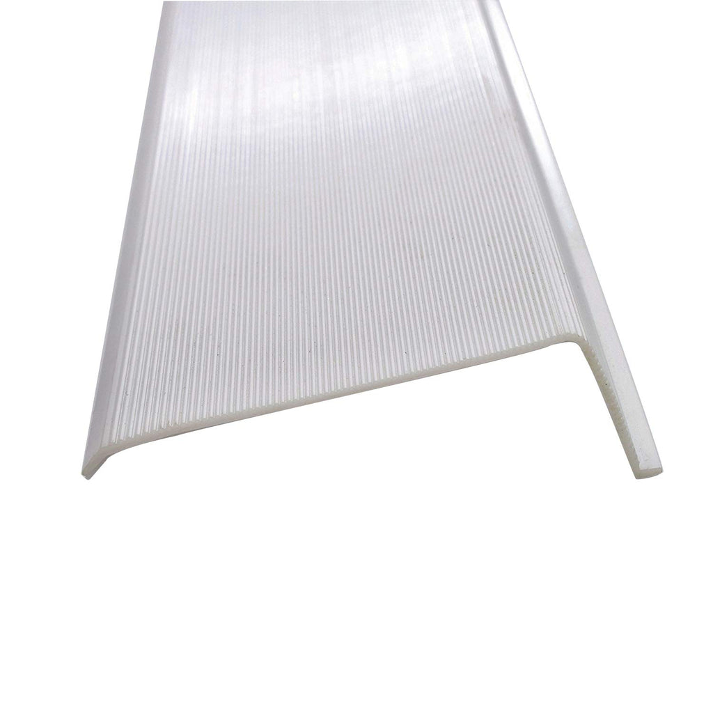 White Ribbed Acrylic Diffuser (L-Shaped, 24") Y80020