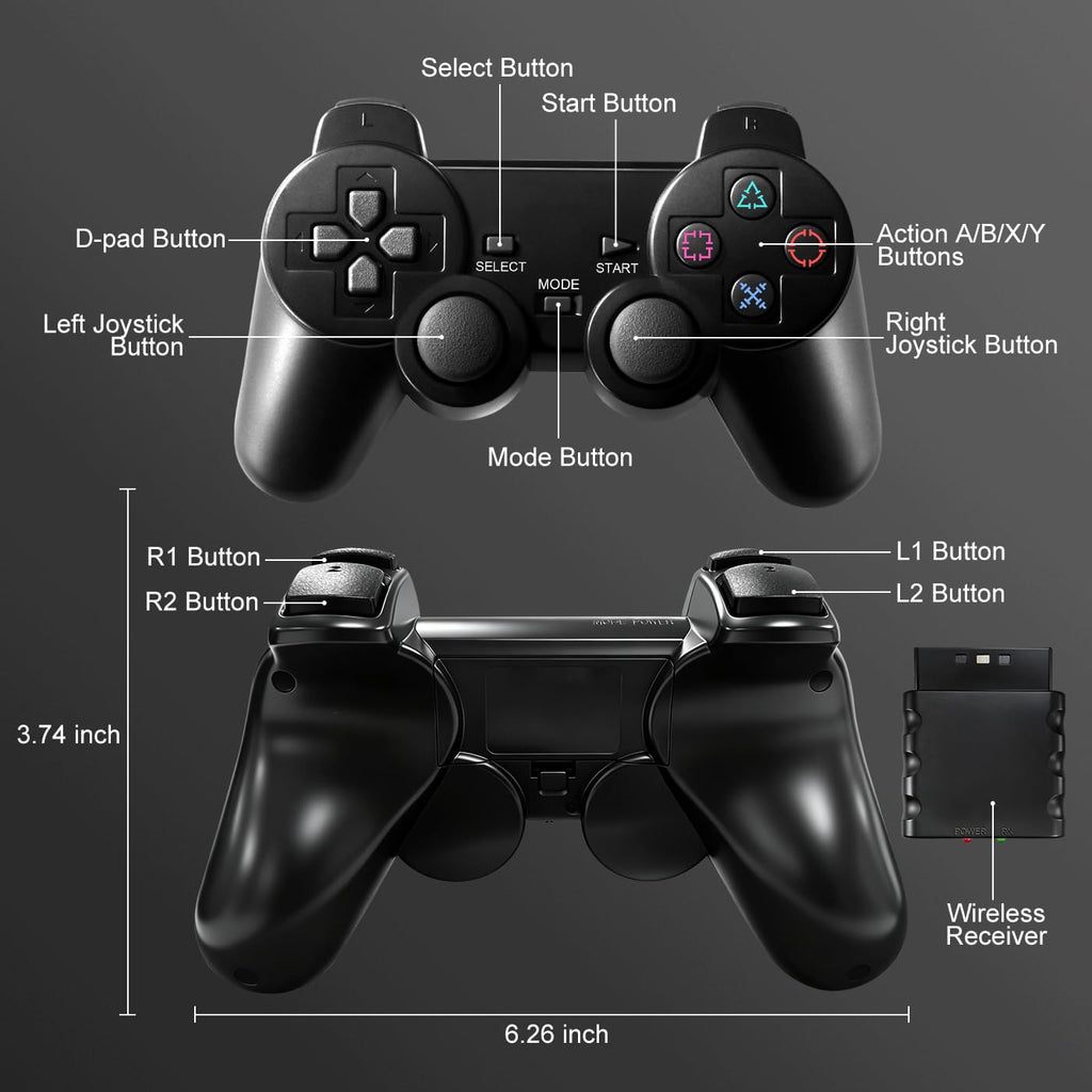 2 Pack 2.4GHz Wireless Controller W241