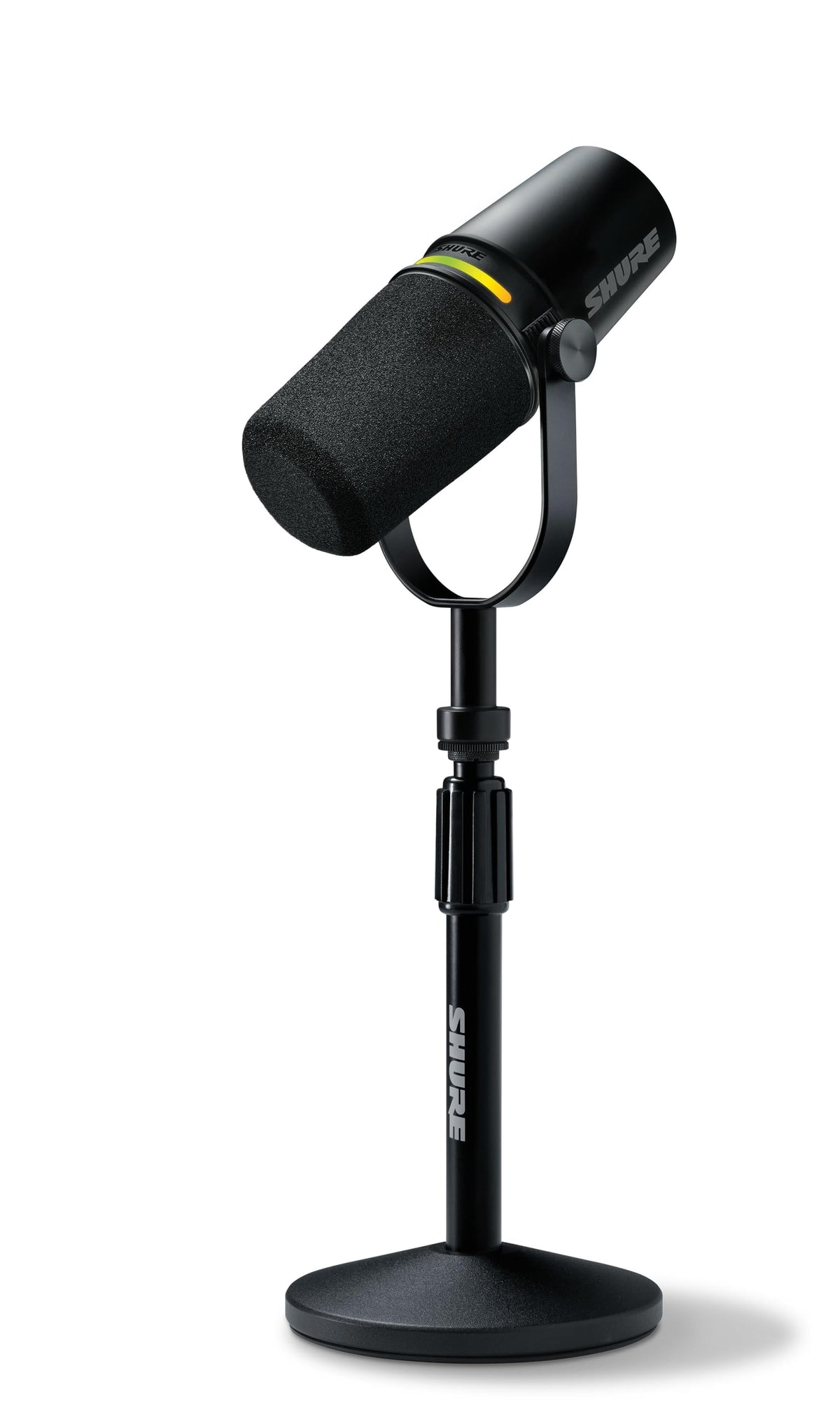 Black USB-C XLR Dynamic Podcast Mic with Stand I69593