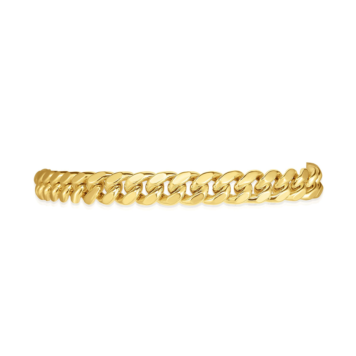 10k Yellow Gold 7mm Miami Cuban Link Chain Necklace P685002