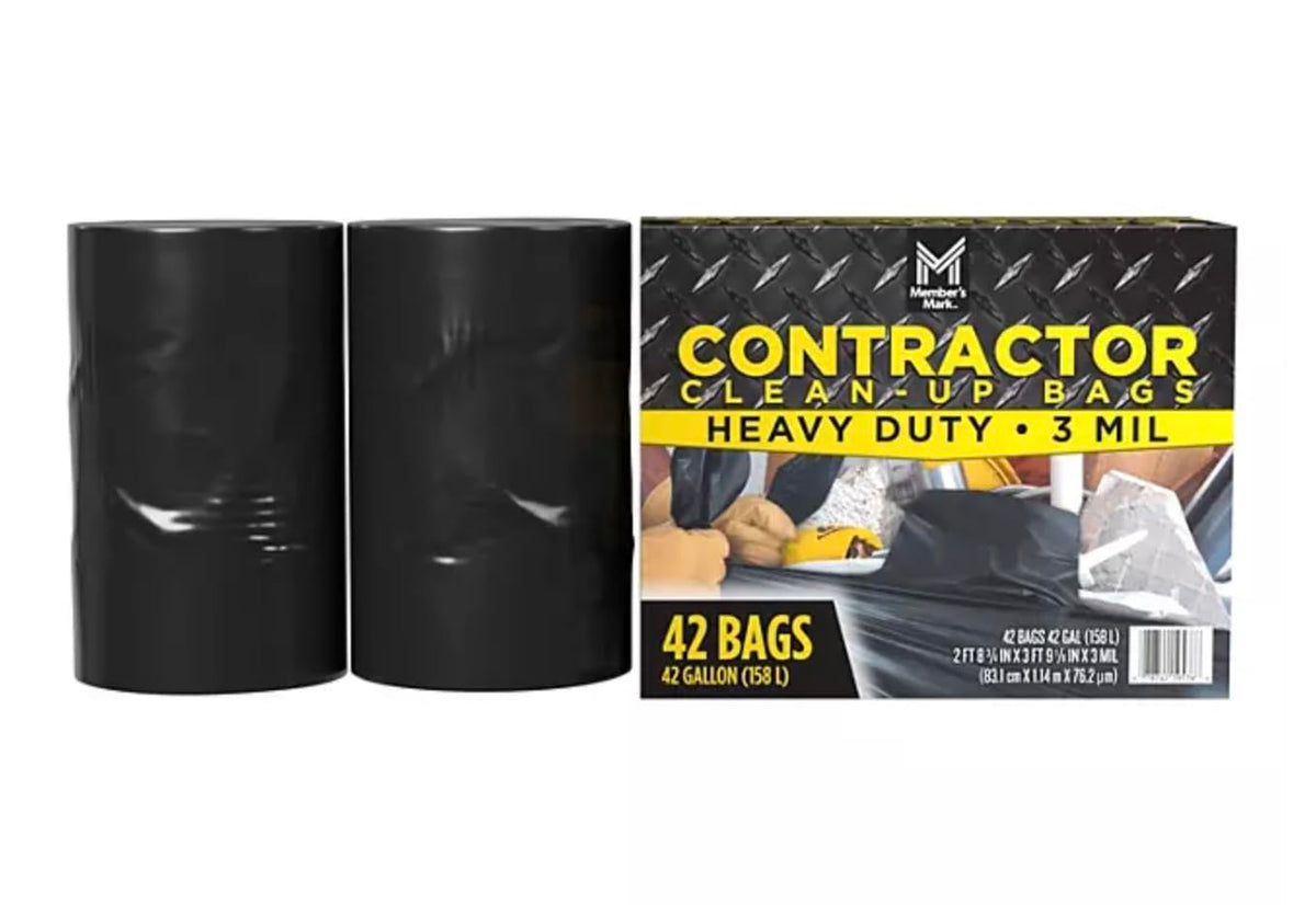 Commercial Contractor Clean-Up Trash Bags 42 gal. 42 ct. F9025