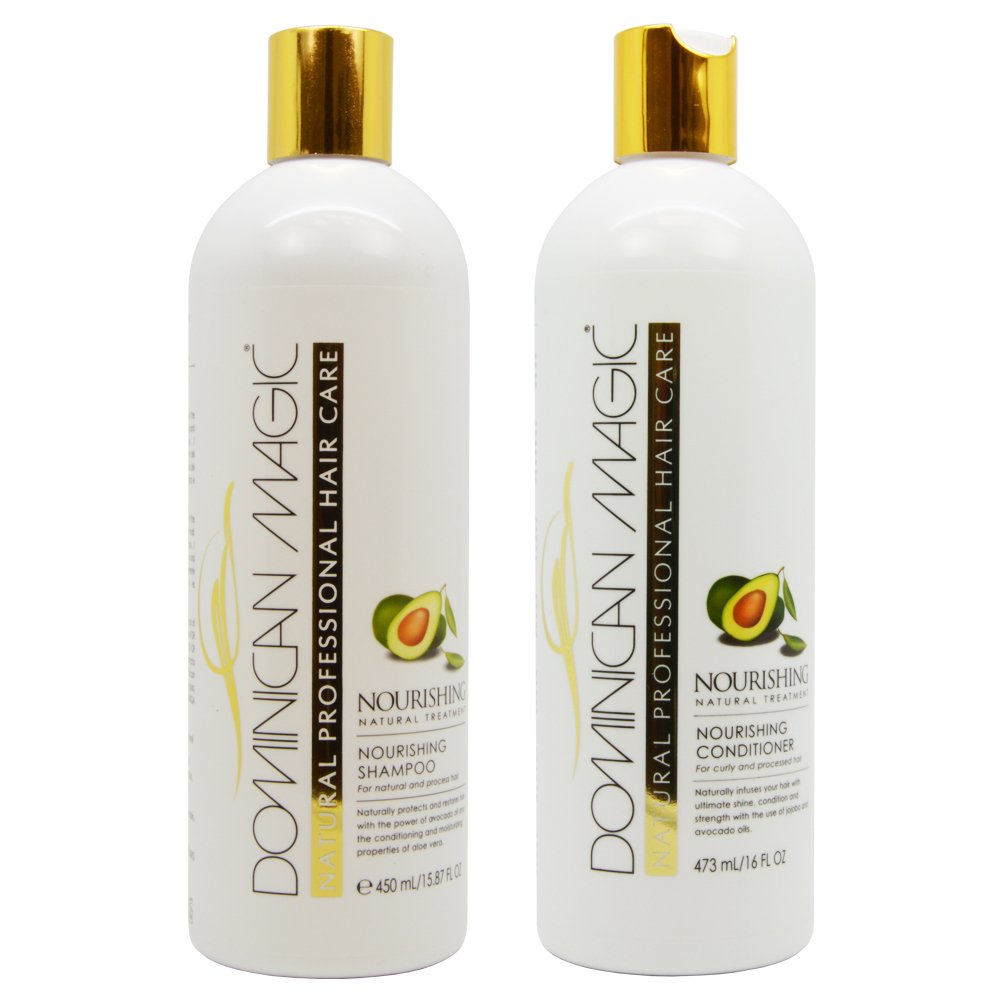 Nourishing Shampoo & Conditioner Duo Set with Avocado Oil and Aloe Vera (16oz) K277