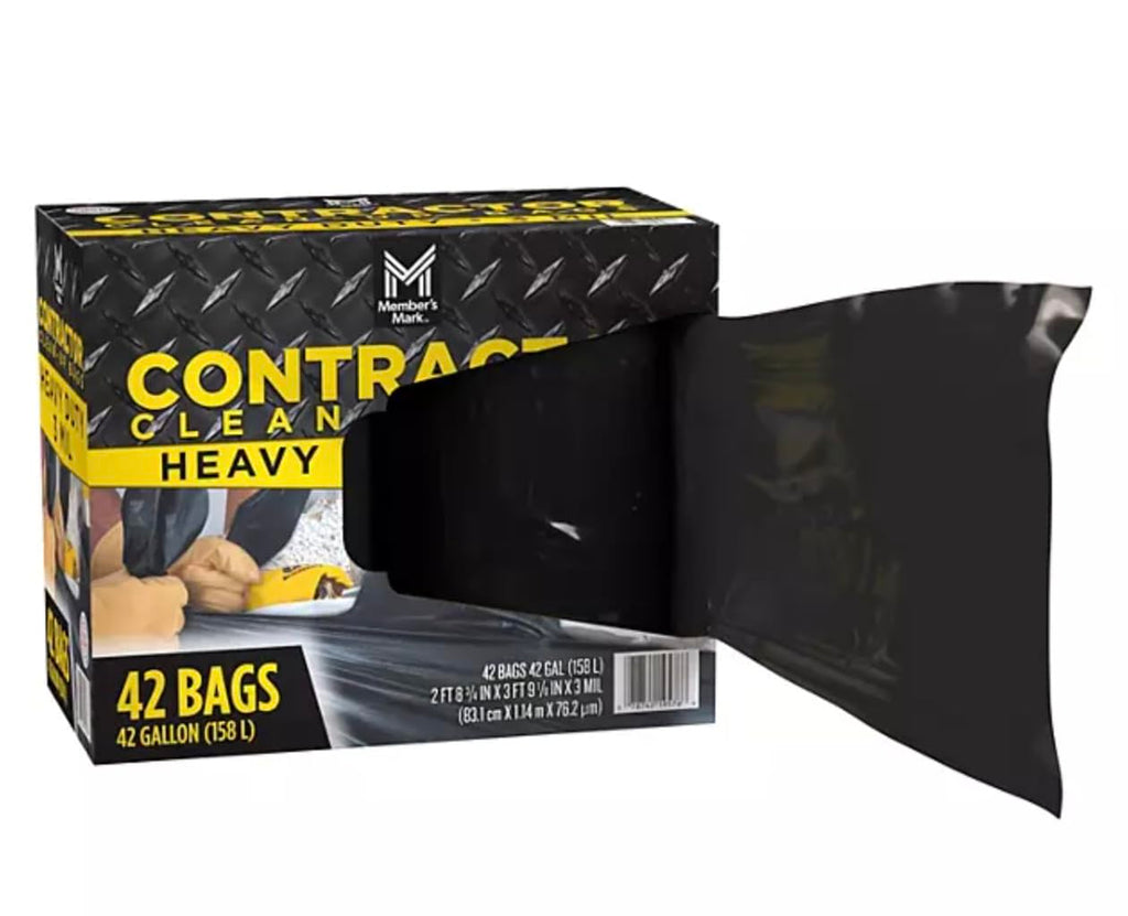 Commercial Contractor Clean-Up Trash Bags 42 gal. 42 ct. F9025