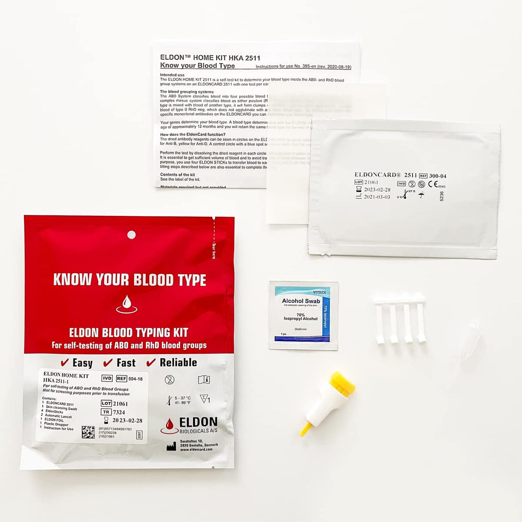 Home Blood Typing Kit 8 Kits Q1984