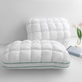 Fluffy Support Bed Pillow Queen Size Set of 2 White R68305
