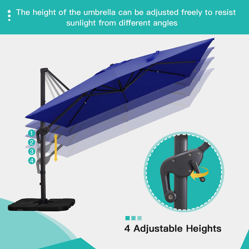 10x13Ft Rectangular Offset Patio Umbrella N13512