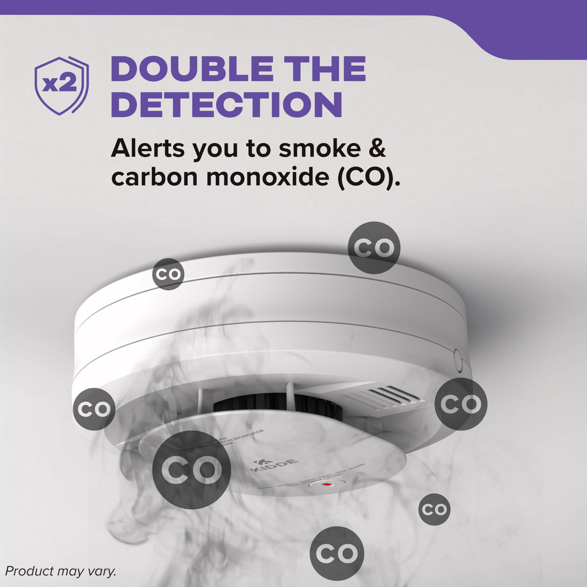 Smoke & Carbon Monoxide Detector, AA Battery-Powered, 3 Pack F76852