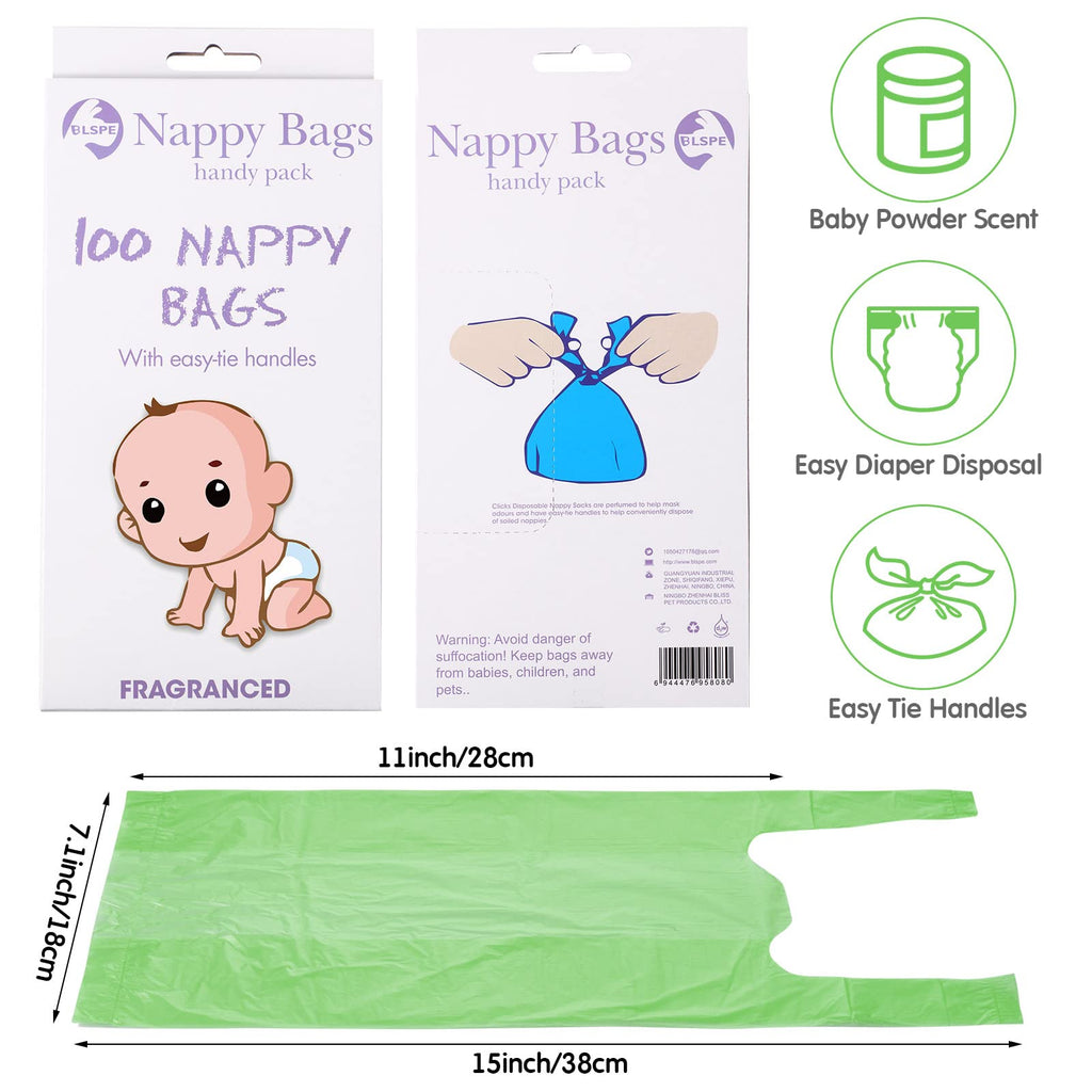 1600 Count Scented Disposable Diaper Bags F83257