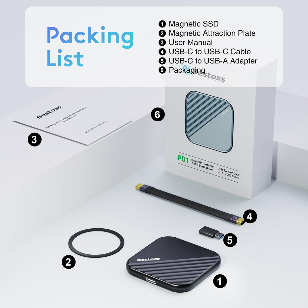 512GB Portable Magnetic SSD H1274