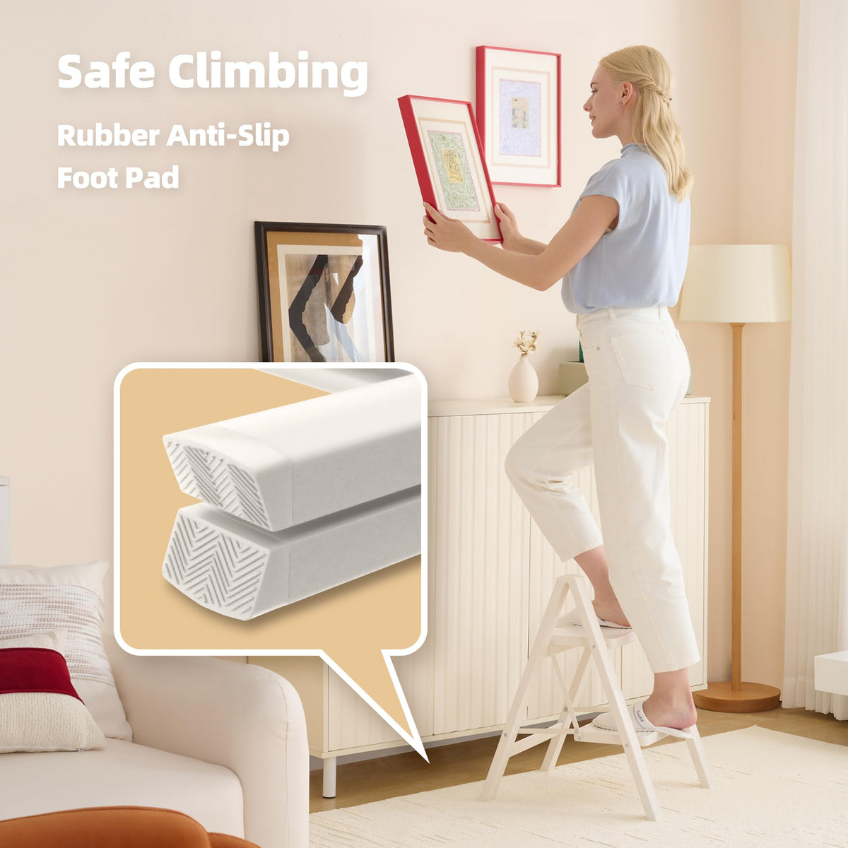Aluminum Foldable 2 Step Stool Y53035