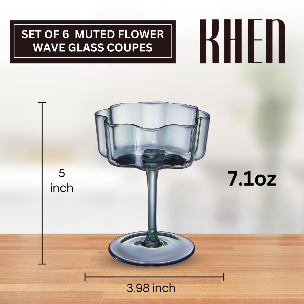 Shatterproof Acrylic Pastel Coupe Glasses 6 Set 8.5oz I713