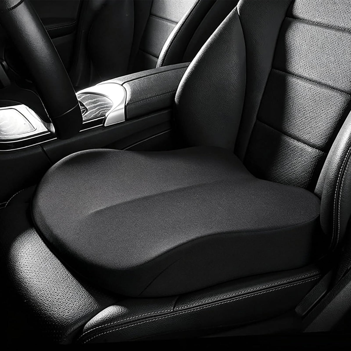 Black Memory Foam Wedge Seat Cushion M534289