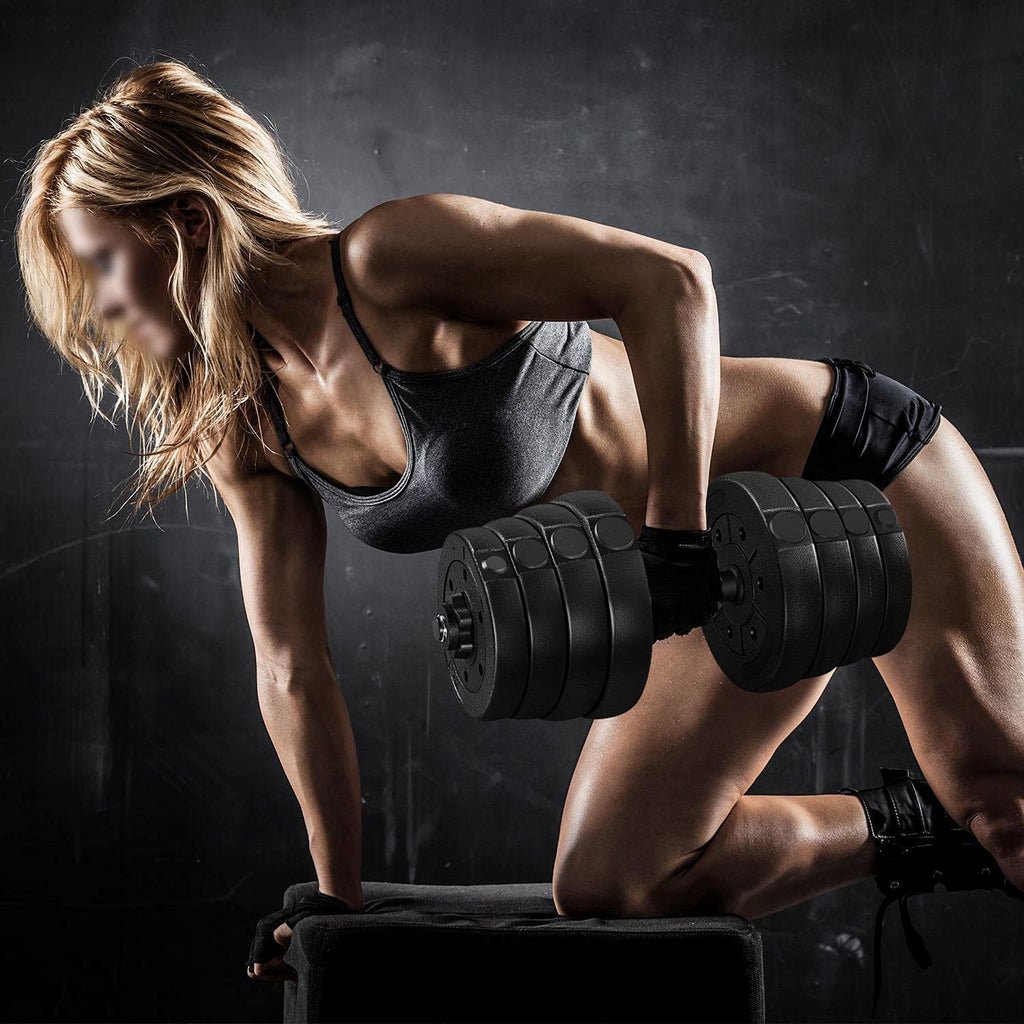 Adjustable Dumbbell Set with Spinlock Collars U831428