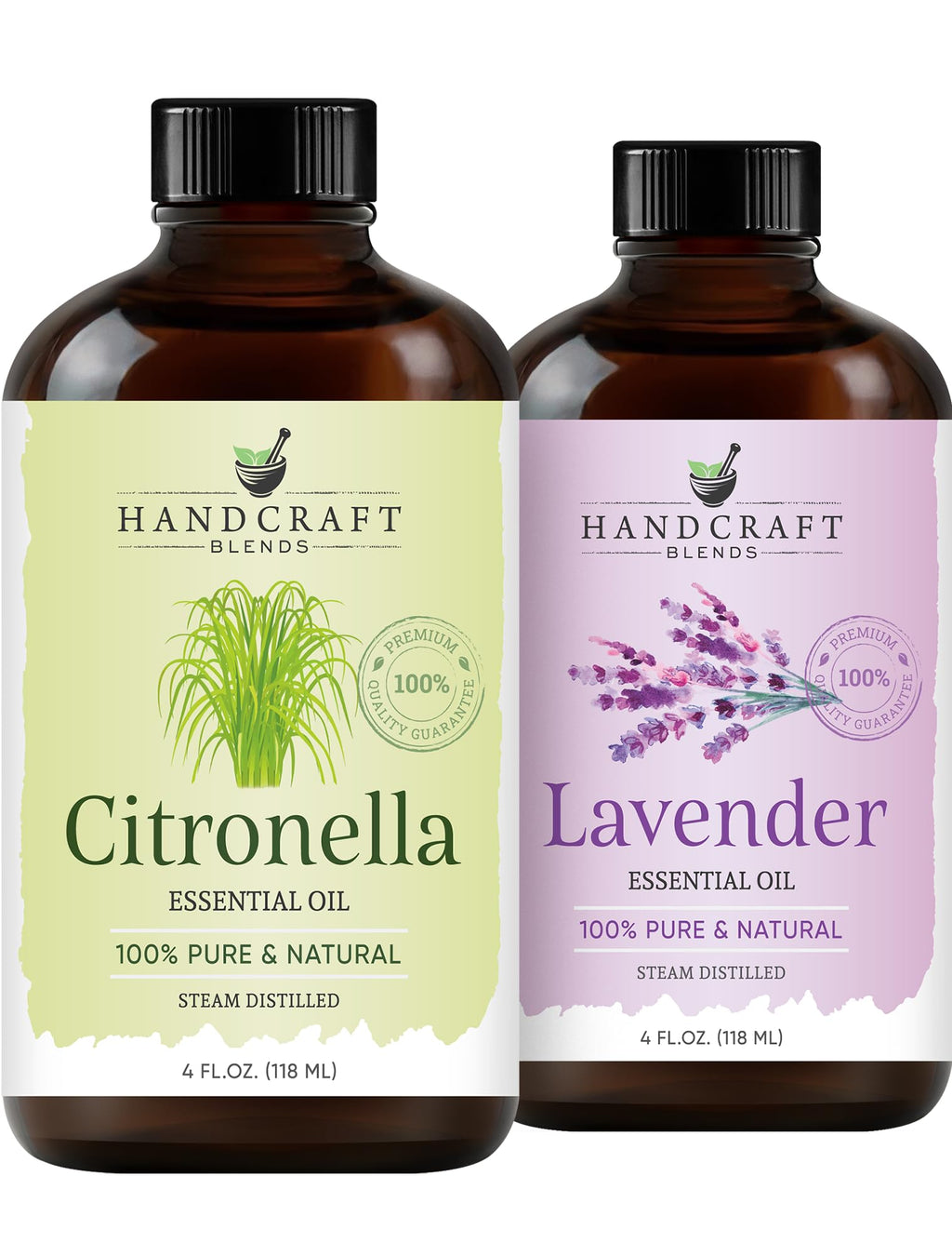 Lavender and Citronella Essential Oils 2 x 4 Fl Oz B45473