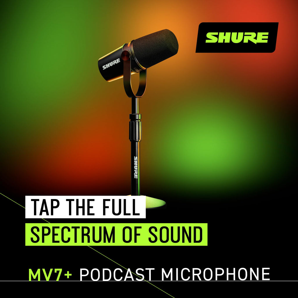Black USB-C XLR Dynamic Podcast Mic with Stand I69593